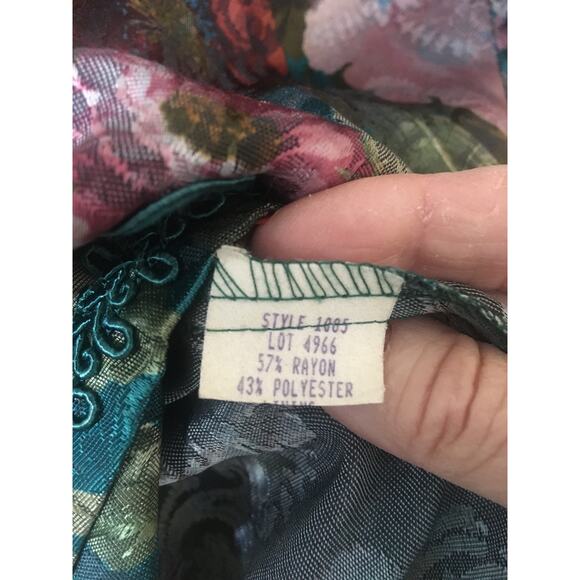 Vintage Nah Nah Collection Size 16 Floral Jacket/Blazer Beautiful Bric Brac - Picture 4 of 8